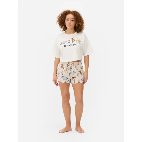 Winnie the Pooh Shorts Pajamas - Ivory