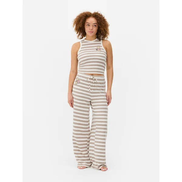 Winnie the Pooh Striped Knit Pajama Set - Oatmeal