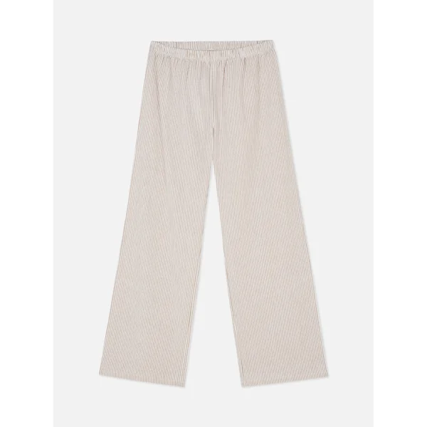 Woven Pajama Pants - Beige