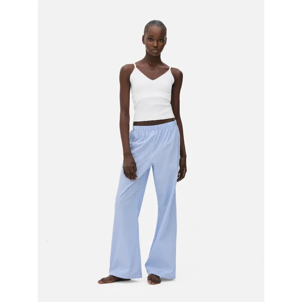 Woven Pajama Pants - Blue