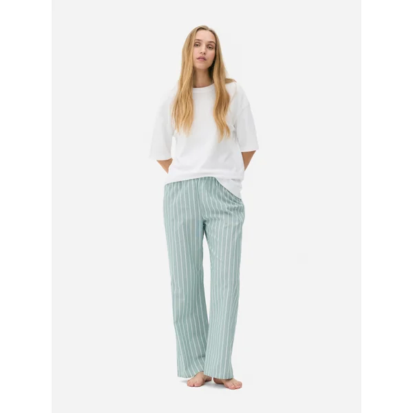 Woven Pajama Pants - Green