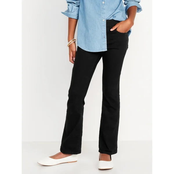 Wow Boot-Cut Pull-On Jeans for Girl - BLACK RINSE