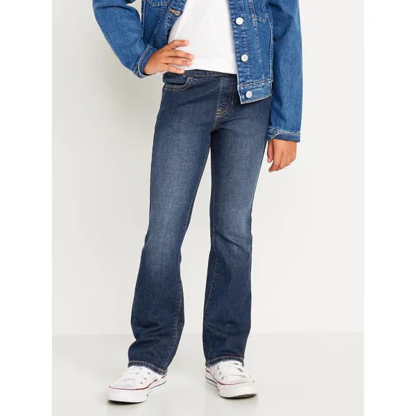 Wow Boot-Cut Pull-On Jeans for Girls - Dark Wash