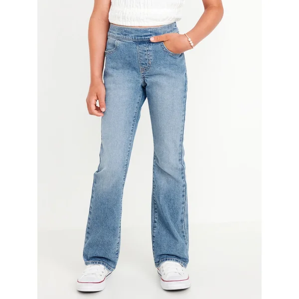 Wow Boot-Cut Pull-On Jeans for Girls - Light Wash