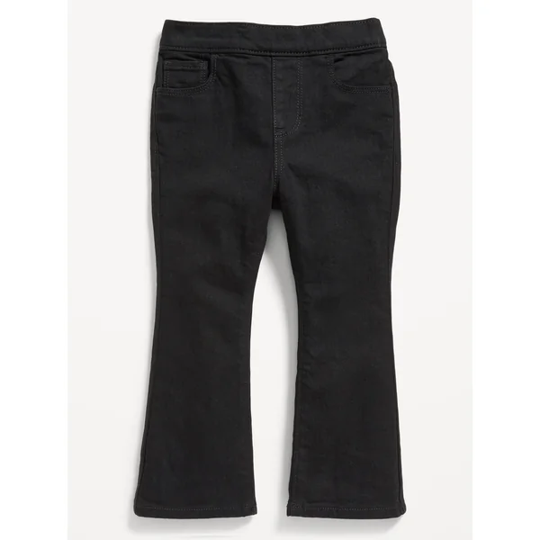 Wow High-Waisted Flare-Leg Pull-On Jeans for Toddler Girls - BLACK JACK
