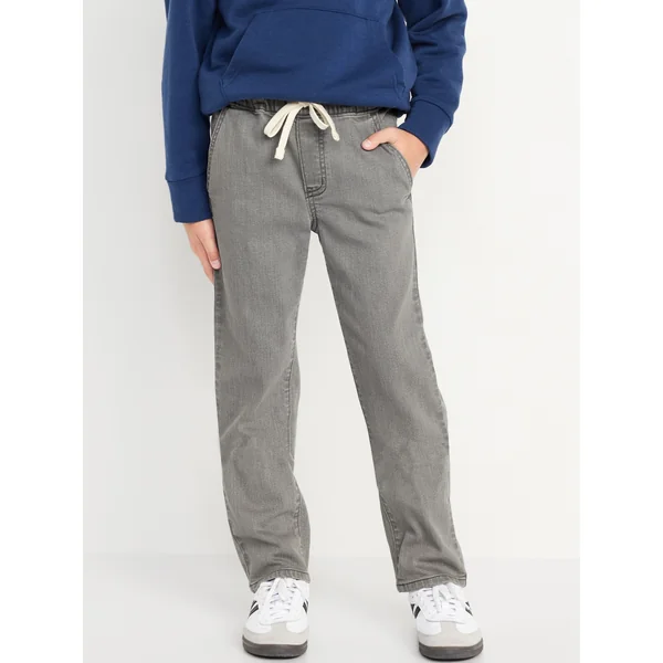 Wow Pull-On Straight Leg Jeans for Boys - Gray Wash