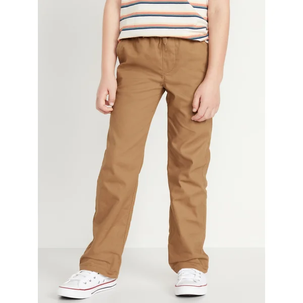 WOW Straight Leg Pull On Pants for Boys - Bandolier Brown
