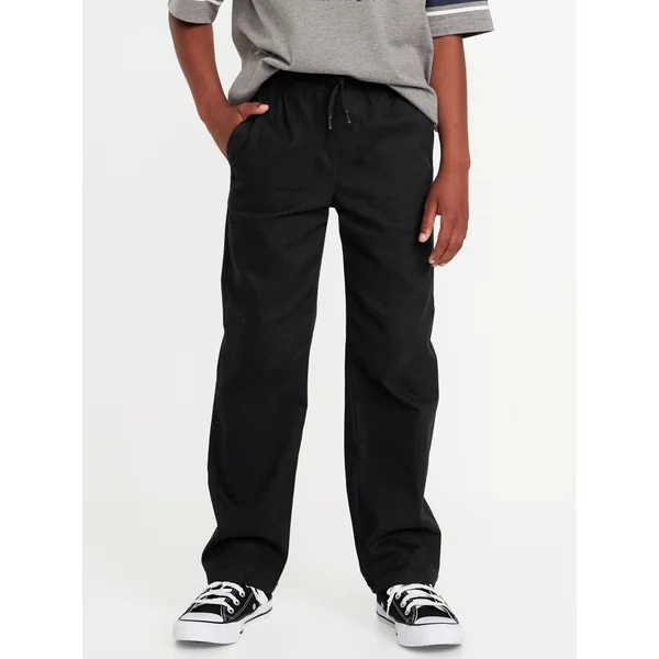 WOW Straight Leg Pull On Pants for Boys - Black Jack