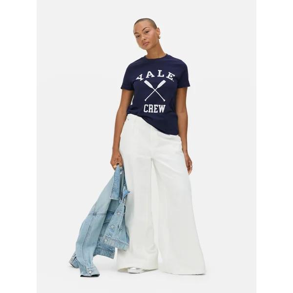 Yale Boat Tee - Navy