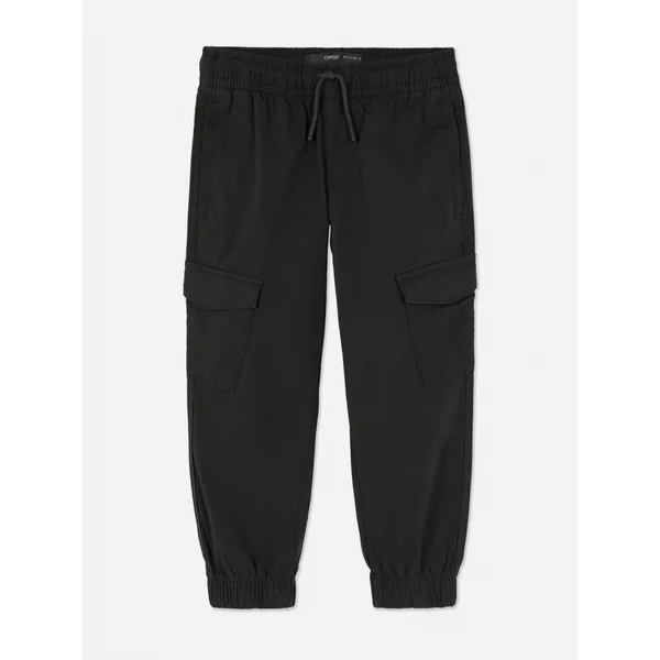 Younger Boy Cargo Pants - Black