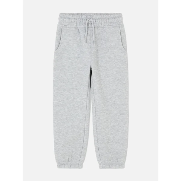 Younger Boy Drawstring Cuffed Joggers - Gray