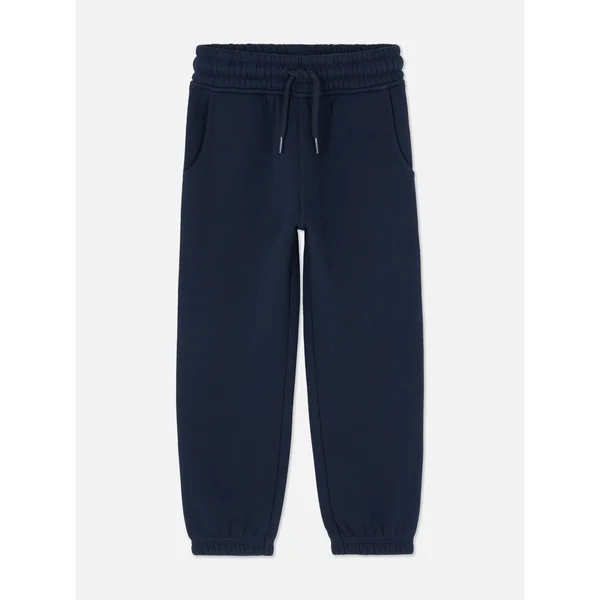 Younger Boy Drawstring Cuffed Joggers - Navy