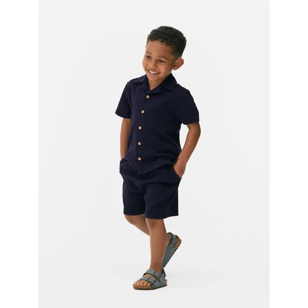 Younger Kids' Shirt and Shorts Set - Navy