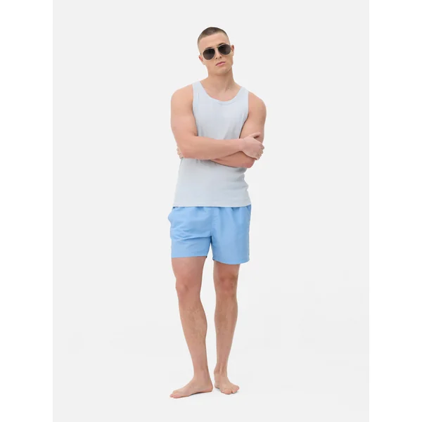 Zigzag Swim Shorts - Blue