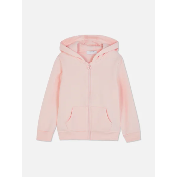 Zip-Through Hoodie - Pink